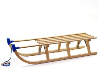 Slittino Davos di legno 110cm Azul