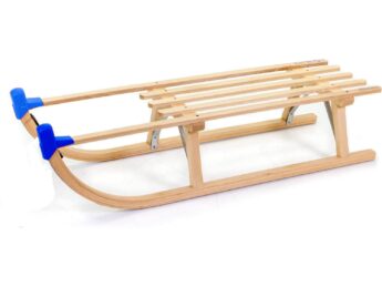Slittino Davos di legno 90cm Azul