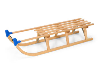 Slittino Davos di legno 110cm Azul