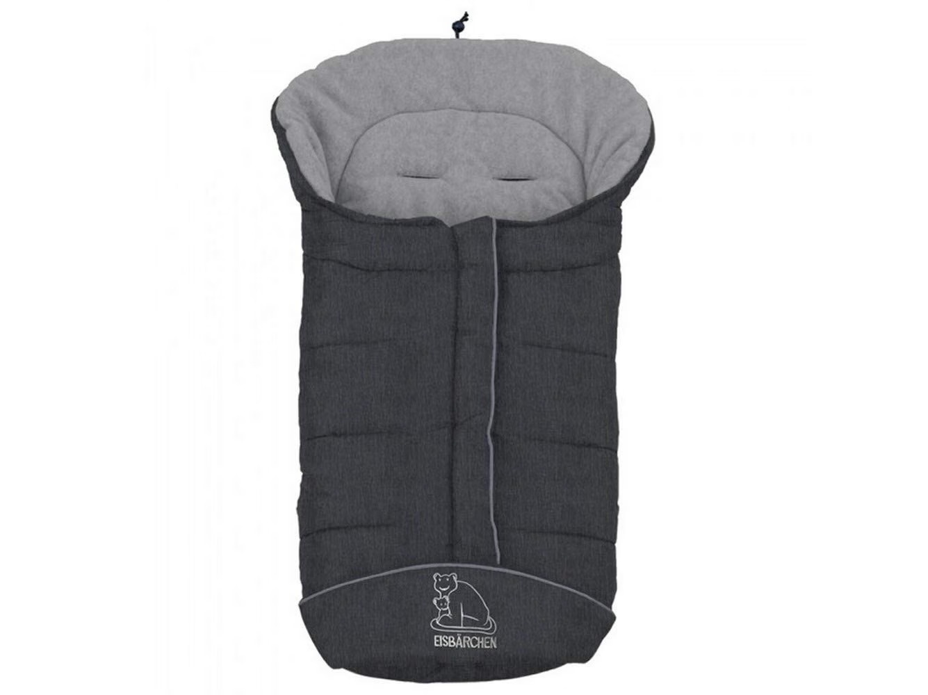 Sacco da slitta per bambino Eisbärchen grigio blu