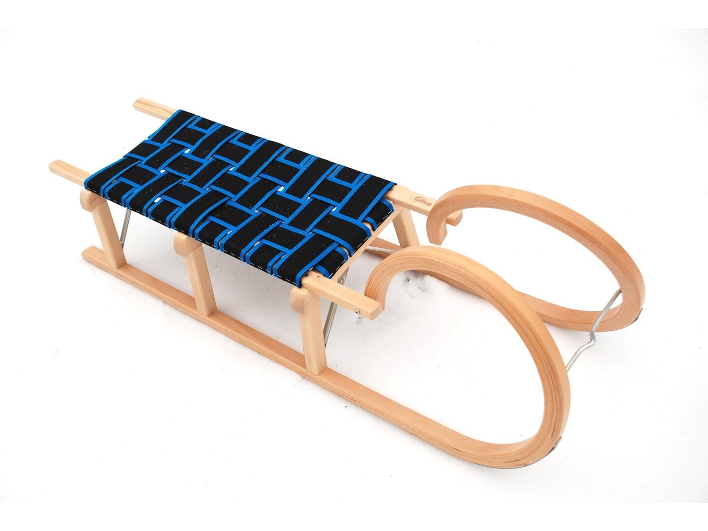 Slittino In Legno Per Bambini Con Schienale E Slitta Davoser In Legno